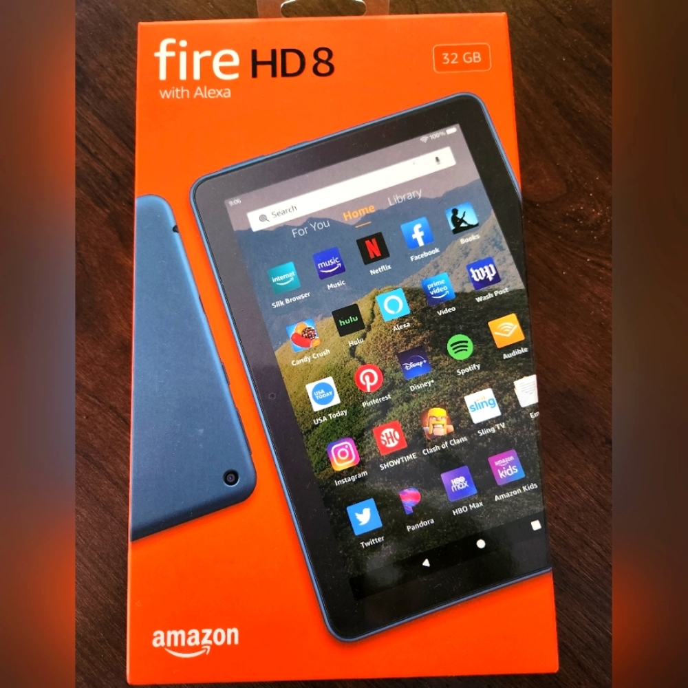 NEW Amazon Fire HD 8 Tablet with Alexa 8" HD Display 32GB (10th Gen)  BLUE